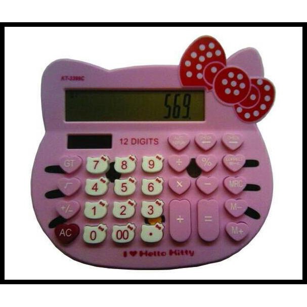 

Kalkulator/Calculator Karakter Hellokity~12 Digit&Big Display