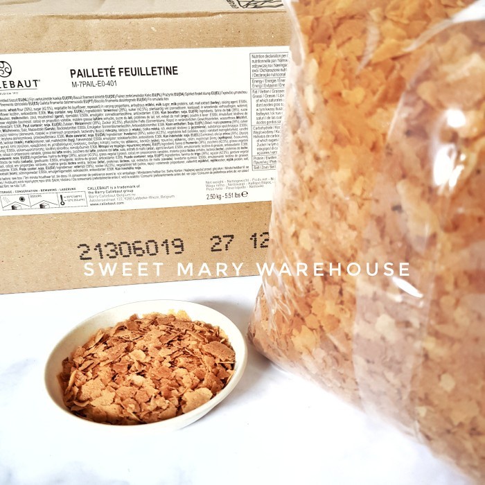 Callebaut Feuilletine 100gr Fellutine French Crushed Biscuit 100 gr