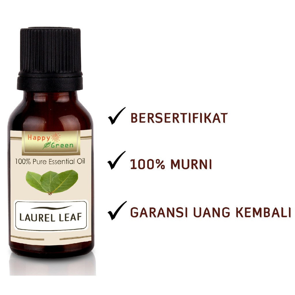 Happy Green Laurel Leaf Essential Oil (10 ml) - Minyak Daun Laurel