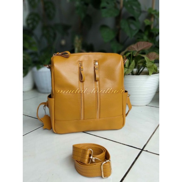 tas ransel wanita > tas kulit garut > papirut