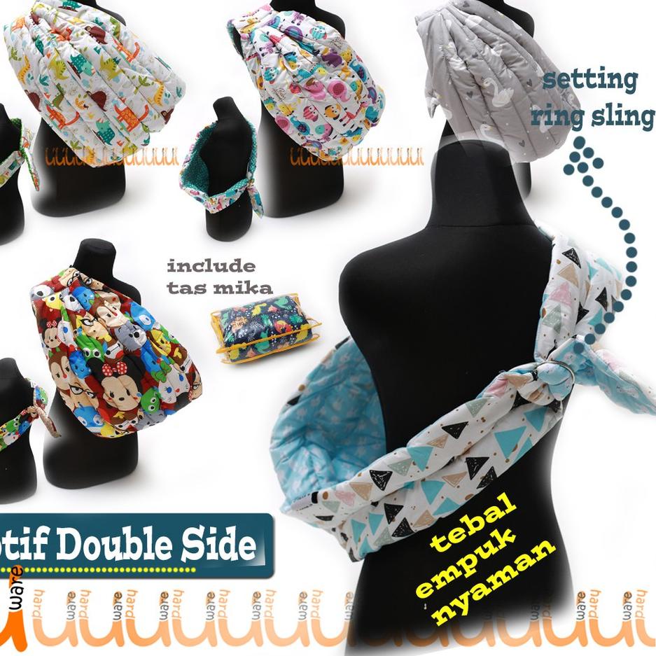 Terbaik|SQ11|GENDONGAN BAYI RING SLING DENGAN LAPISAN EMPUK NYAMAN / GENDONGAN INSTAN BAYI INCLUDE T