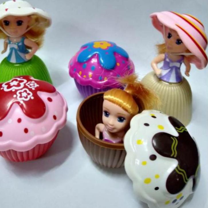 [[VnT⭐]Boneka Mini Cupcake Surprise Cake Bisa Jadi Boneka Original Emco