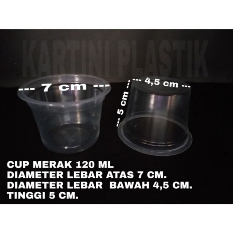GELAS 120ML/CUP MERAK 120ML