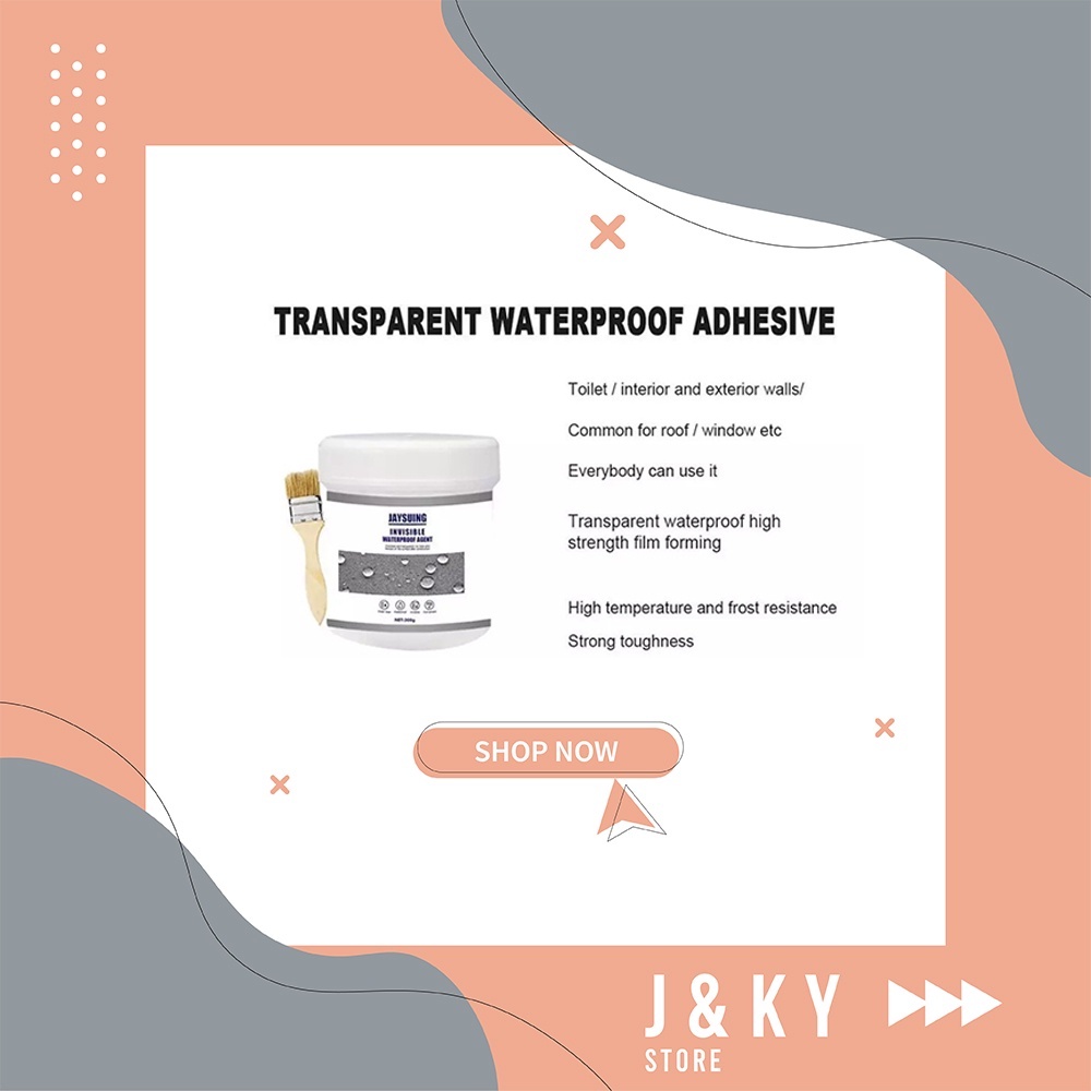 Jaysuing Lem Transparan Anti Bocor 300g - Jaysuing Invisible 300 / Lem Tahan Air X2000 ORIGINAL CC