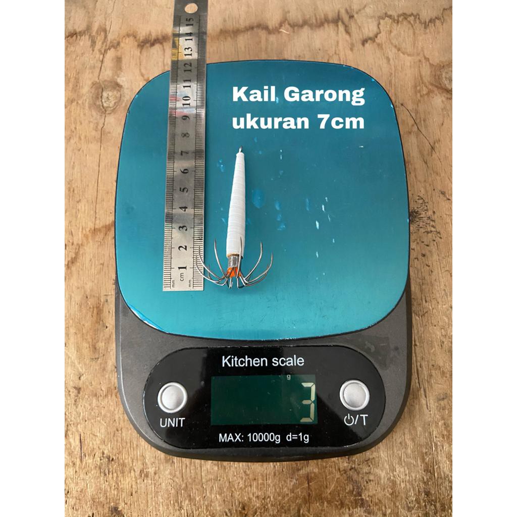 Kail Garong/ Ranjau Pancing Cumi 7cm (isi 5pcs)