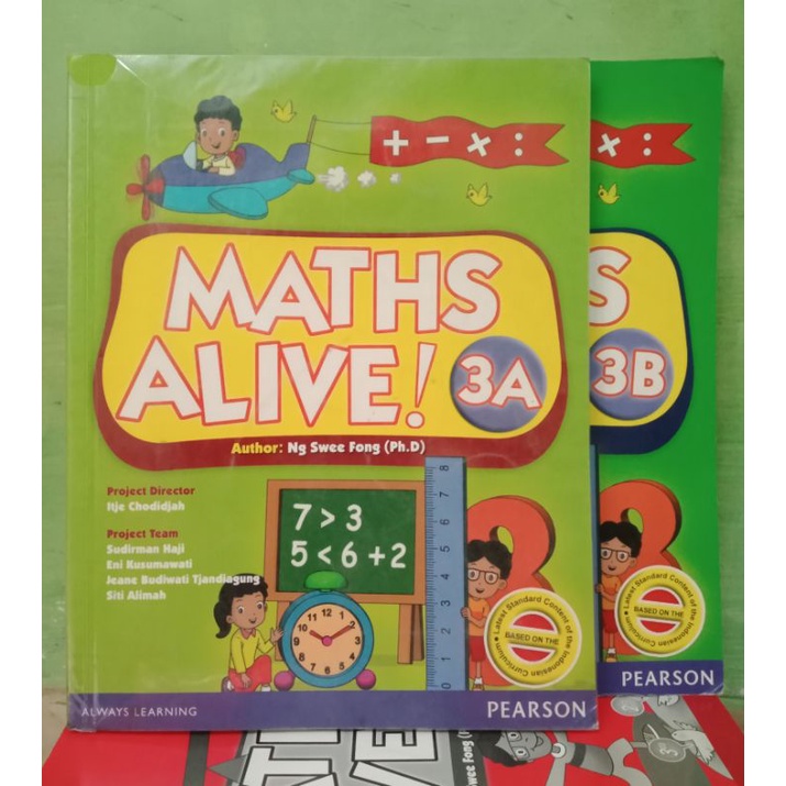 MATHS ALIVE TEXTBOOK 3A 3B .ORIGINAL