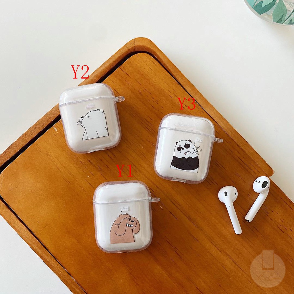 We Bare Bears Airpods Case 1/2 Casing AirPods Earphone Cover Cartoon WBB Apple AirPods Pro Case