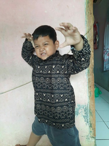 Kemeja Batik Anak - Batik Anak - Baju Batik Anak Laki Laki Umur 2-14 Tahun Batik Anak Lengan Panjang