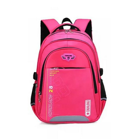 DISTRO Klub New Arrival - Tas Sekolah UNA Backpack Up to - Tas Pria Tas Wanita Daypack Ransel SD SMP SMA-Cunlong pink