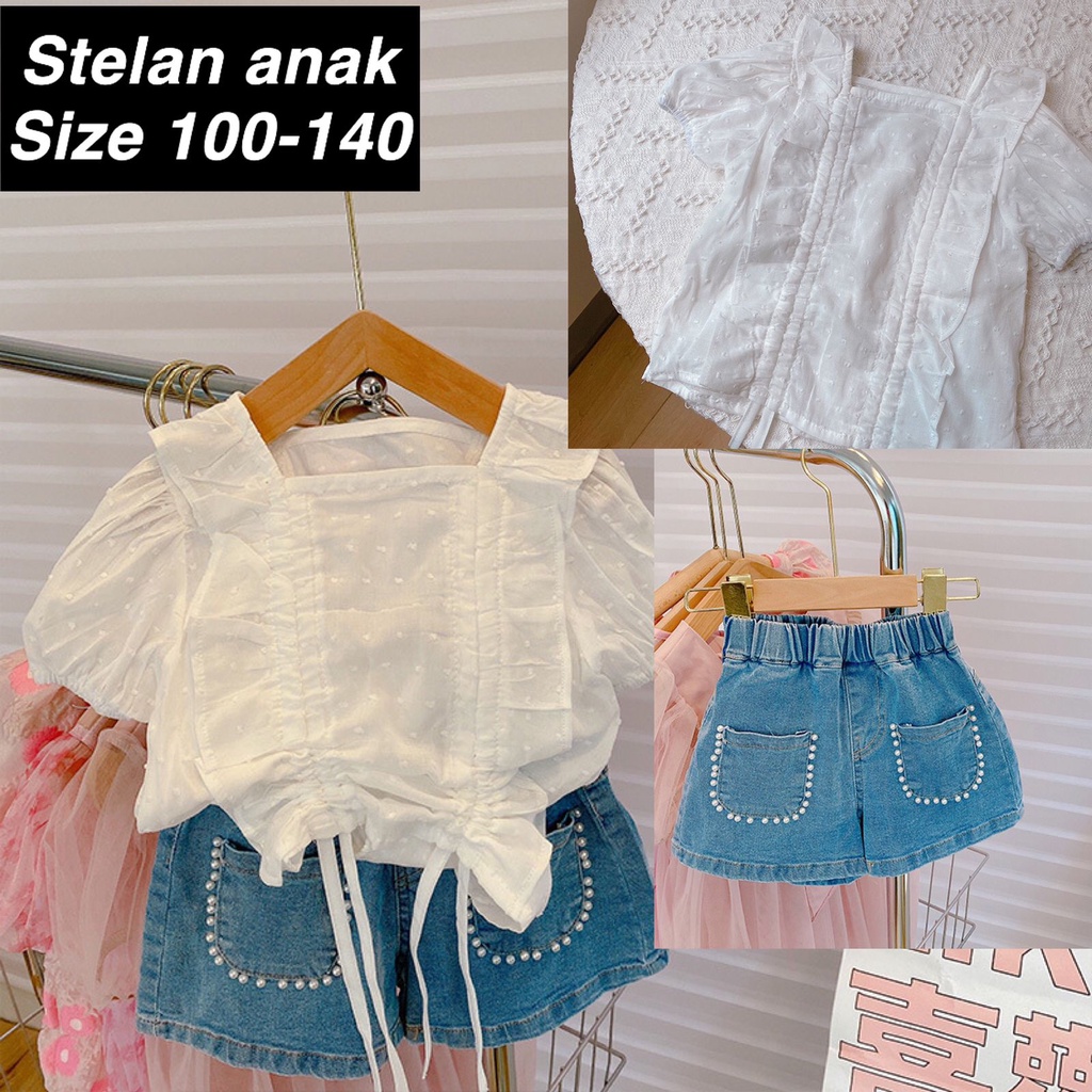 (LOLI-JKT) BS-289 SET FASHION KIDS GIRL AYANA PEARL SIZE 100-140