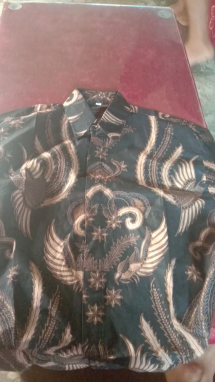 Kkemeja Batik Pria Modern Slim Fit Lengan Panjang Odl 142