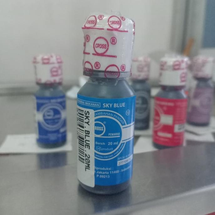

cross pewarna sky blue 20ml BIG SALE Kode 406