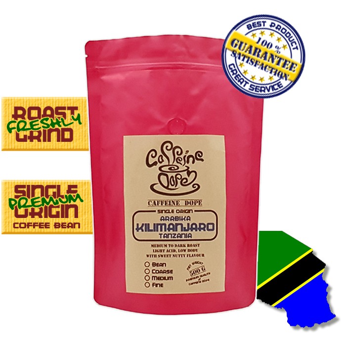 

Kopi Arabika Kilimanjaro Tanzania 500 Gr - Bean/Biji & Ground/Bubuk
