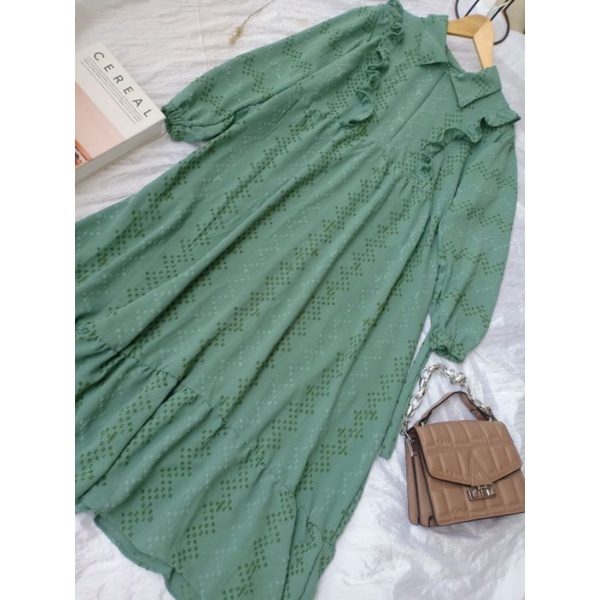 Gamis midi dress midi uragiri midi dress Korea midi dress muslim midi crinkle uragiri midi Rubi Rubi