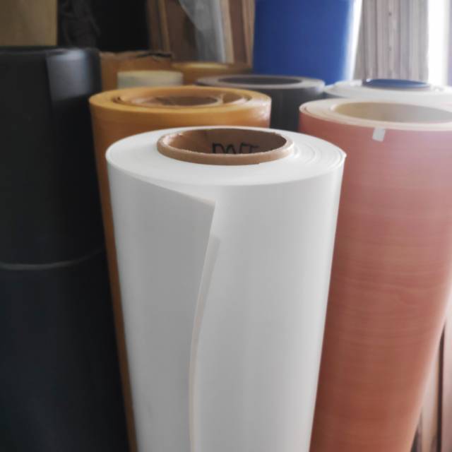 PVC Sheet / Decco Deco Taco Sheet Supercon - White / Putih Doff / Kulit Jeruk