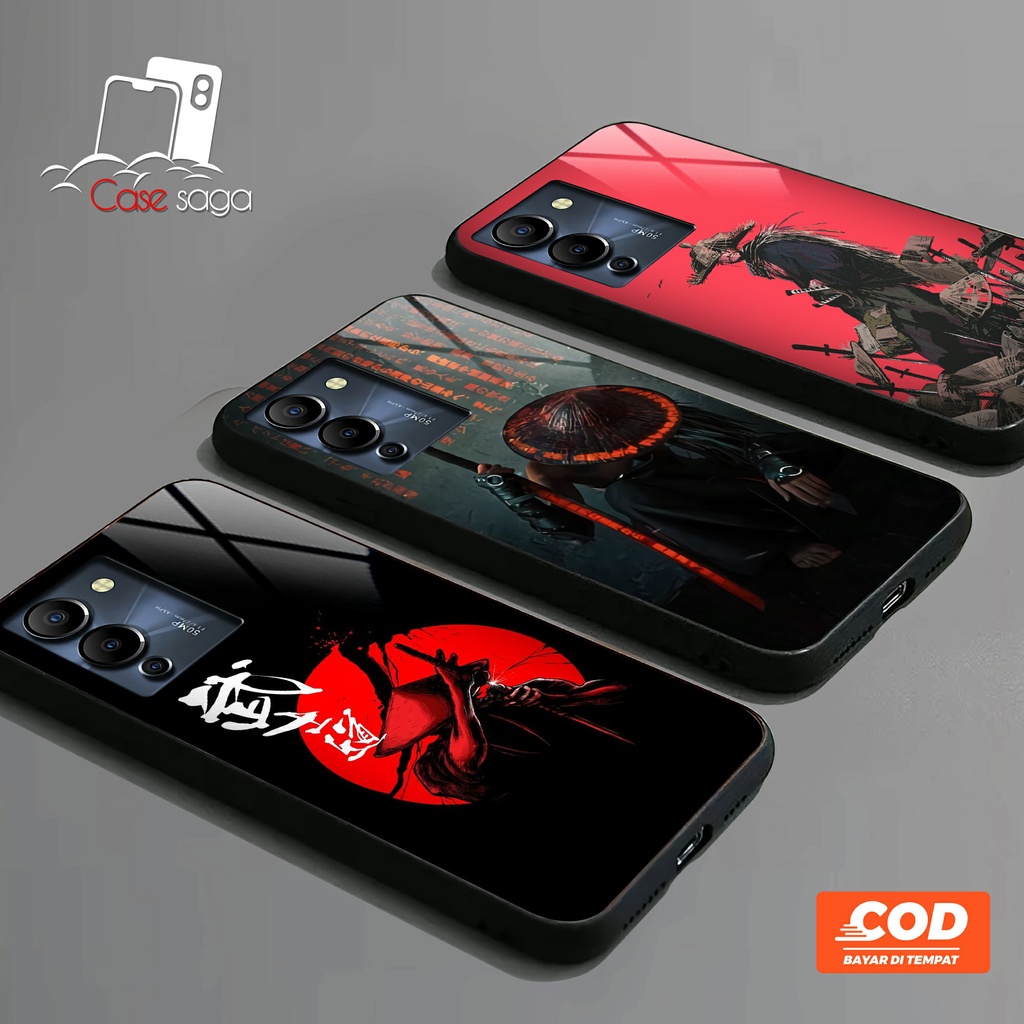 G012 Softcase Kaca Glass Case Samurai Infinix NOTE 12 G96 30 NOTE 30 PRO HOT 30 30i 20 20i 20s 12 12
