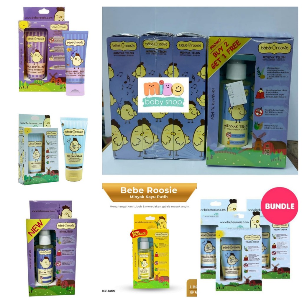 Bebe RoosieTelon Cream / Minyak Telon 60Gr / minyak telon bebe roosie / Minyak kayu putih / spray be
