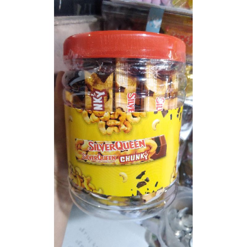 

Coklat Silver Queen Chunky Kecil Toples isi 12 pcs