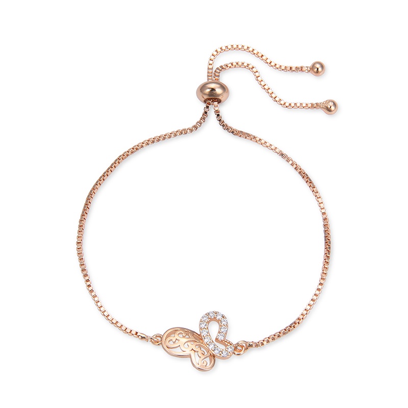 COD Gelang titanium lapis emas bola kristal berlian xuping Perhiasan perak 07b-21b