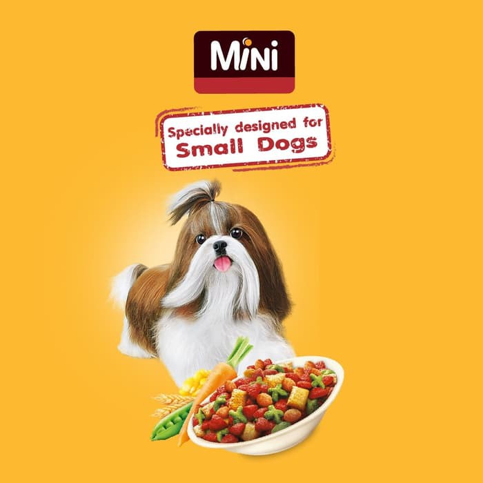 Pedigree Mini 400gr Chicken Liver Vegetable Makanan Anjing Kering 400g