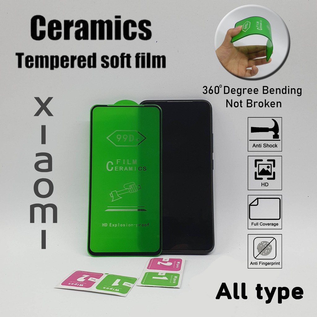 TEMPERED GLASS [ ANTI PECAH ] ANTI GORES CERAMIC FOR XIAOMI REDMI 6 6A 8 8A 9 9A 9C 9T 2021 NOTE 5