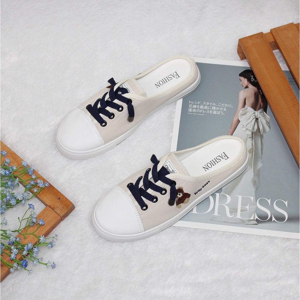 Free Box Sepatu NS10111 Sepatu Wanita Import Termurah Sepatu Sneakers Wanita Terlaris Sneakers Wanita Kasual Sneakers Slipon