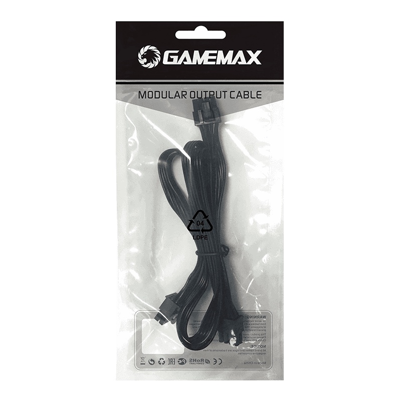 Gamemax Modular VGA Power Cable 550mm P8 to 2 PCI6+2 Kabel Power VGA