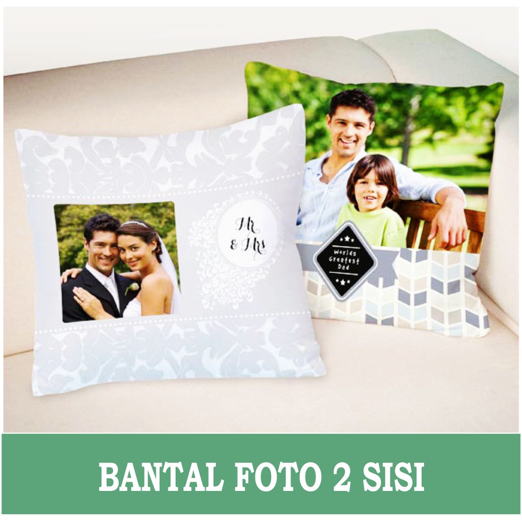 Bantal Foto 2 Sisi Custom 30x30