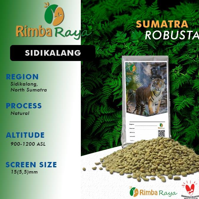 

[COD] Robusta green bean Sidikalang Washed process 1kg [COD]