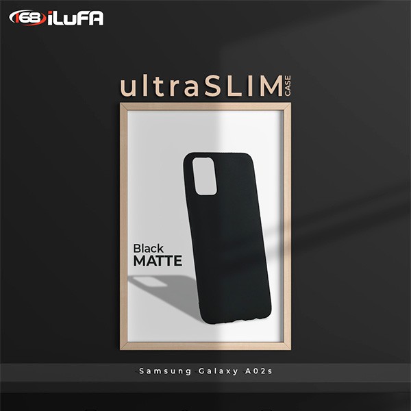Ultraslim Case Black Matte Hitam Samsung Galaxy A02S A11