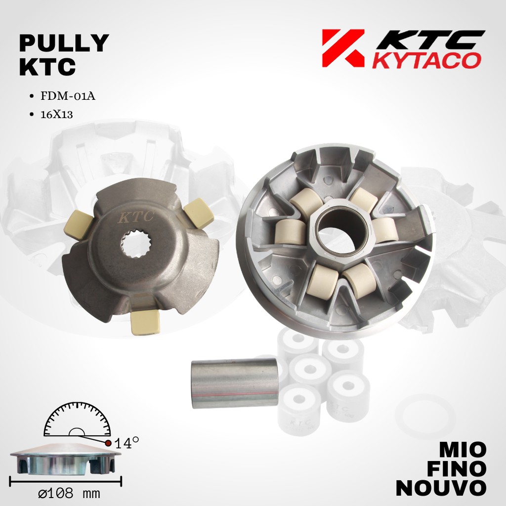 Pully mio nouvo KTC 16x13 Roller Beat