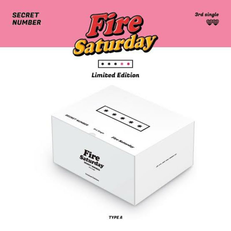 Secret Number Fire Saturday (3rd Single Album) Limited Edition TYPE A