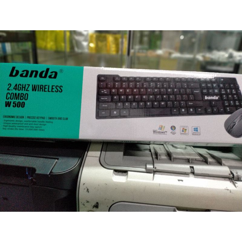 Keyboard Mouse Banda W500 wireless