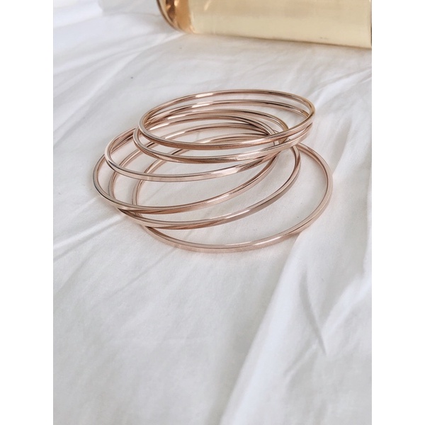 Gelang keroncong isi 6 Titanium QJB164