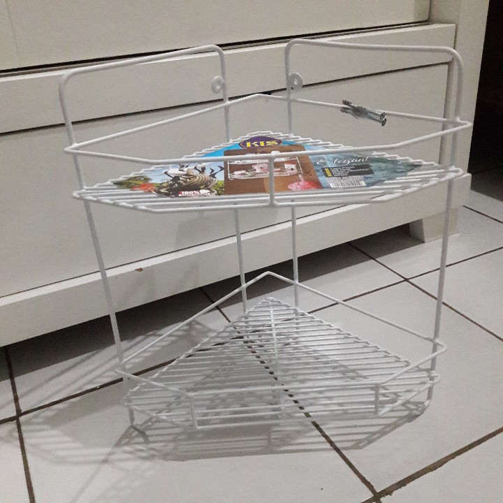 Rak Sudut Kamar Mandi Susun 2 (25x25x38.5 )