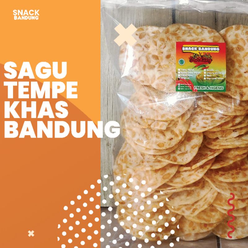 

Keripik Tempe Sagu/Tempe Sagu Khas Bandung/Oleh-oleh Bandung