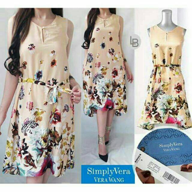 Simply Vera Wang Golden Flower Dress