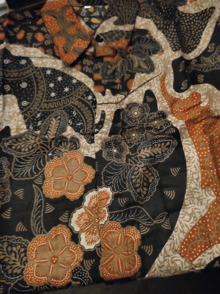 New Arrival Distro Batik Pria Bordir Sogan Hrb026 Batikaf Notoarto Batik Ipnu-ippnu Hem Pria  Bw 279