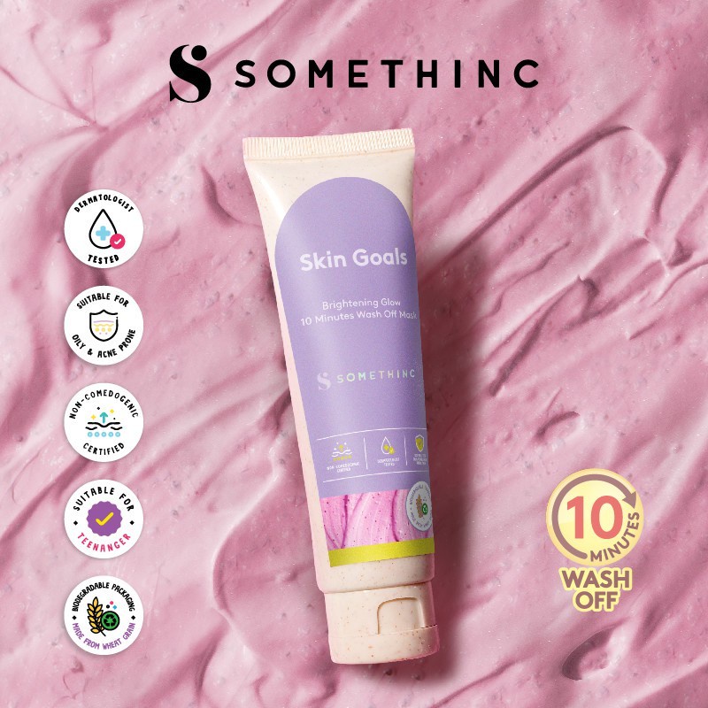 SOMETHINC Skin Goals Brightening Glow 10 Minutes Wash Off Mask - 60gr