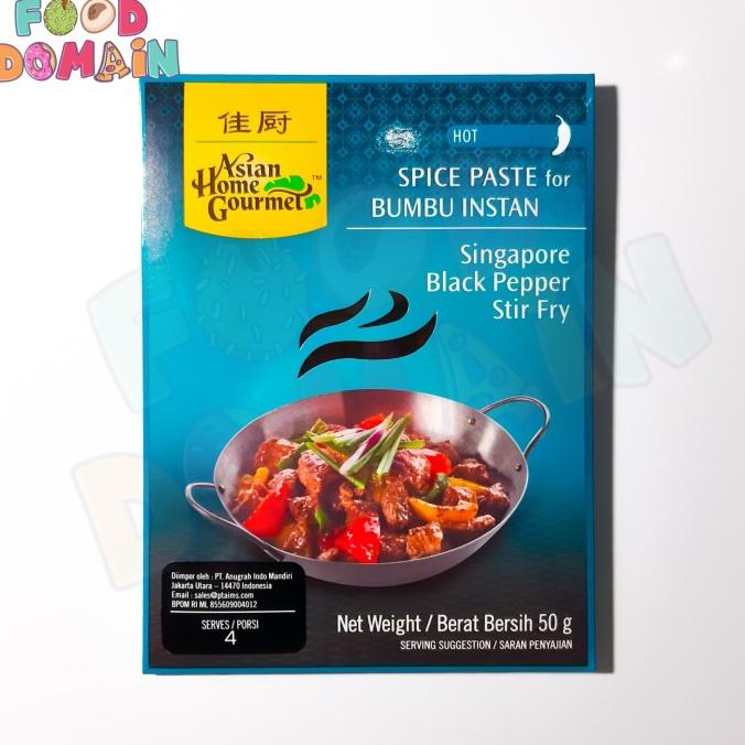 

=====] Asian Home Gourmet AHG - Singapore Black Pepper Stir Fry 50 gr