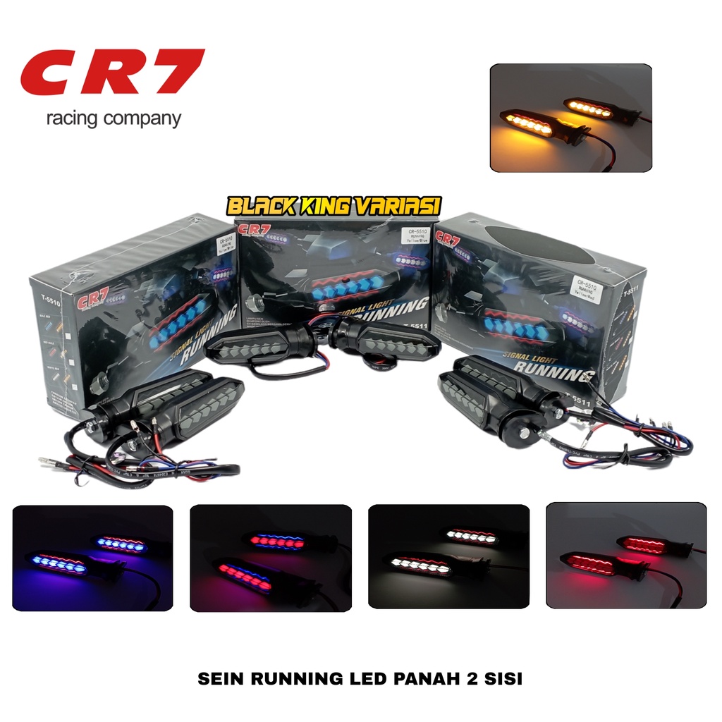 Lampu Sen Running Led Panah 2 Sisi Sen Lampu Sen Panah LED Lampu Sen Vixion Cbr Cb Klx Xabre Taiger Scorpio Crf Lampu Sen 2 Mode senja Waterproof