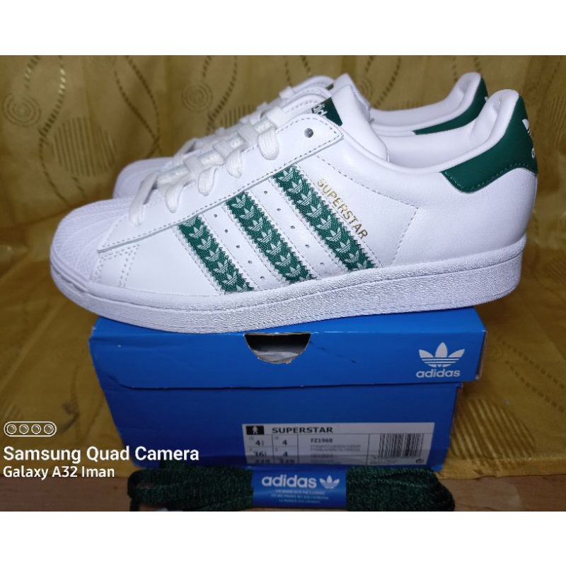 Adidas Superstar White Green Original