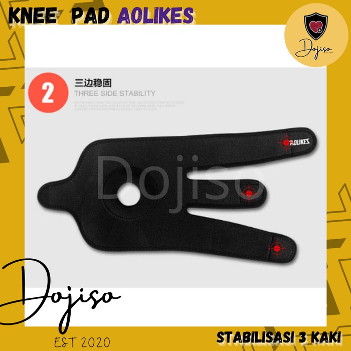 Kneepad Aolikes + Eva Silicon 7616 Pelindung Lutut Support Patella Guard