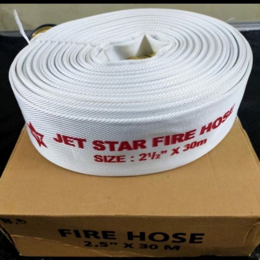 FIRE HOSE KANVAS - SELANG HYDRANT MERK JET STAR 1,5 INCH X 20