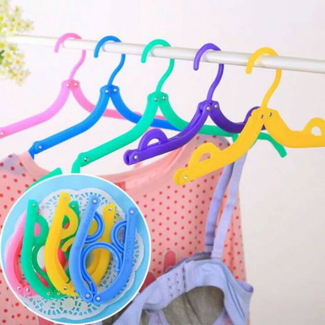 Hanger Lipat Portable Gantungan Baju Gantungan Jemuran