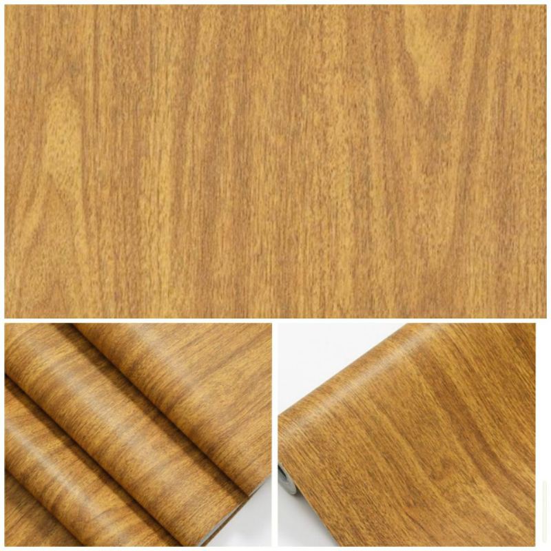 Wallpaper Dinding  Kayu Polos Coklat Muda