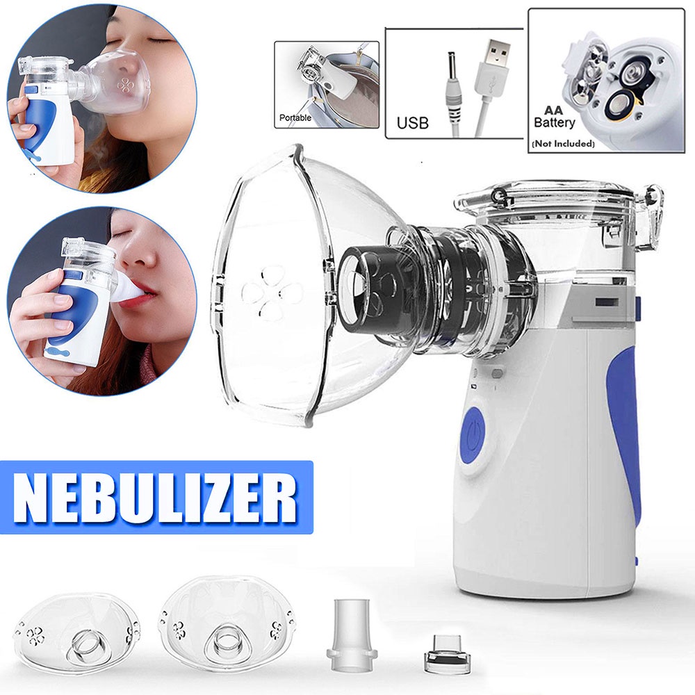 Mesh Nebulizer Alat Penguap Obat Cair Hirup Paru Terapi Pernafasan