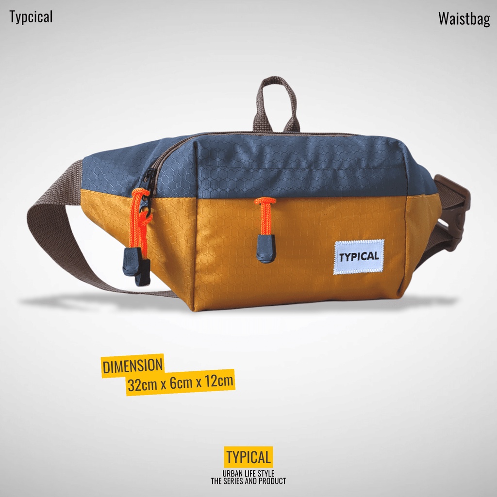 Tas Waistbag / Waistbag Original R2 Elbrus Typical / Sling Bag Mini Trendy Waterproof Pria dan Wanita