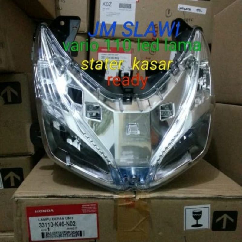 Lampu depan atau reflektor vario 110 led ori AHM