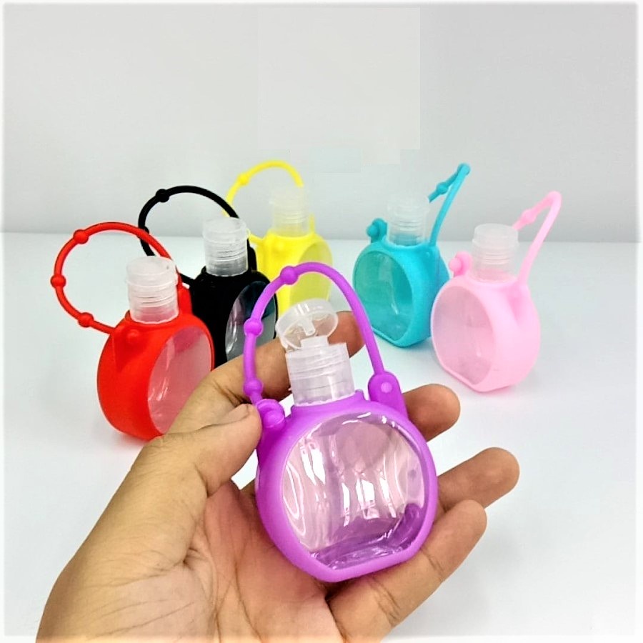 GANTUNGAN BOTOL HAND SANITIZER 40ML FLIPTOP / BOTOL GANTUNGAN BULAT LUCU HAND SANITIZER ANAK